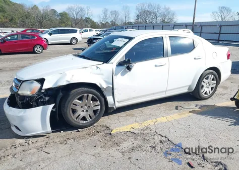2014 Dodge Avenger Se из США, поврежденный, VIN 1C3CDZAB4EN203123